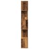 Knihovna/dělící stěna 5patrová old wood 70x24x161 cm kompozit 858100