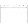 Zahradní plot 2 pcs Šedá 3,4 x 0,6 m Práškově lakovaná ocel 3334033