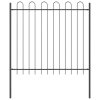 Zahradní plot 3 pcs Šedá 5,1 x 1,5 m Práškově lakovaná ocel 3334057