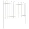 Zahradní plot 7 pcs Bílá 11,9 x 1 m Práškově lakovaná ocel 3334145