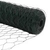 Plotový sloupek. Zelená 50 x 1,2 m (36 mm síť) Ocel a PVC 3353136