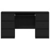 Stůl se zásuvkou Černý dub 140 x 50 x 76 cm kompozitní dřevo 3329284