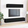 Sestava TV skříněk Nástěnný 4 pcs Černý dub 100 x 30 x 30 cm 3333057