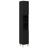 Sada koupelnového nábytku 3 pcs Černá 30 x 30 x 180 cm 3333090