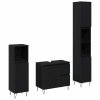 Sada koupelnového nábytku 3 pcs Černý dub 30 x 30 x 190 cm 3333097