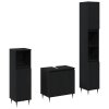 Sada koupelnového nábytku 3 pcs Černý dub 30 x 30 x 190 cm 3333098