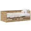 Daybed s čelo Artisanový dub 100 x 200 cm kompozitní dřevo 3333985