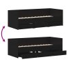 Daybed s čelo Černý dub 90 x 190 cm kompozitní dřevo 3333998