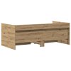 Daybed s čelo Artisanový dub 90 x 200 cm kompozitní dřevo 3334000