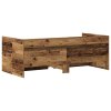 Daybed s čelo Staré dřevo 90 x 190 cm kompozitní dřevo 3334002
