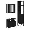 Sada koupelnových skříněk Jiný 3 pcs Černý dub Kompozitní dřevo 3334395