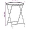 Zahradní bistro set 3 pcs Hnědá polyratan 3334963