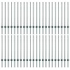 Plotové sloupky 44 pcs Zelená 140 cm Ocel 3335919