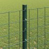 Plot s sloupkem Zelená 1,2 x 10 m Ocel a PVC 3335968