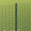 Plot s sloupkem Zelená 1,4 x 10 m Ocel a PVC 3335969