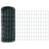 Plot s sloupkem Zelená 0,8 x 10 m Ocel a PVC 3335982