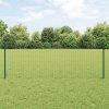 Plot s sloupkem Zelená 0,8 x 10 m Ocel a PVC 3335982