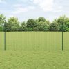Plot s sloupkem Zelená 1,2 x 25 m Ocel a PVC 3336008