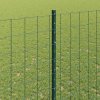 Plot s sloupkem Zelená 1,4 x 10 m Ocel a PVC 3336044