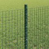 Plot s sloupkem Zelená 0,6 x 25 m Ocel a PVC 3336473