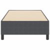 Postel s boxspringem Tmavě šedá 80 x 200 cm Sametová tkanina 3337378