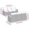 Sada zahradních pohovek 7 pcs Béžová Poly ratan 3347526