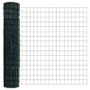 Plot s sloupkem Zelená 1,6 x 10 m Ocel a PVC 3350618