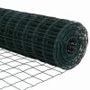 Plot s sloupkem Zelená 0,4 x 25 m Ocel a PVC 3350884