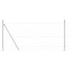 Plot s sloupkem Stříbrná 0,8 x 25 m Ocel 3351026