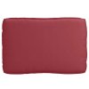 Sada polštářů na paletu 2 pcs vínová červená Oxfordská látka 3329085