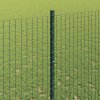 Plot s sloupkem Zelená 1,4 x 25 m Ocel a PVC 3336490