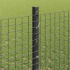 Plot s sloupkem Šedá 1,2 x 10 m Ocel a PVC 3336568
