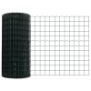 Plot s sloupkem Zelená 0,8 x 10 m Ocel a PVC 3350273