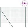 Plotový sloupek. Zelená 25 x 1,6 m (16 x 16 mm síť) Ocel a PVC 3351742
