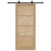 Posuvné dveře ORKDAL Hnědá 86 x 198,5 cm Masivní borové dřevo 3333454