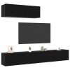 Set TV skříněk Nástěnný 3 pcs Černý dub 200 x 30 x 30 cm 3332502