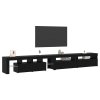TV skříně 3 pcs Černý dub 290 x 36,5 x 40 cm Kompozitní dřevo 3332513
