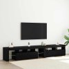 TV skříně 2 pcs Černý dub 290 x 36.5 x 40 cm Kompozitní dřevo 3332526