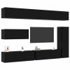 Sestava TV skříněk Nástěnný 7 pcs Černý dub 30.5 x 30 x 110 cm 3332588