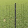 Plot s sloupkem Šedá 1 x 10 m Ocel a PVC 3336065