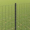 Plot s sloupkem Šedá 1,4 x 10 m Ocel a PVC 3336075