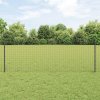 Plot s sloupkem Šedá 0,8 x 25 m Ocel a PVC 3336096