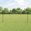 Plot s sloupkem Šedá 1 x 25 m Ocel a PVC 3336112