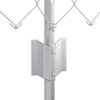 Plot s sloupkem Stříbrná 0,4 x 10 m Ocel 3336293