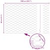 Plot s sloupkem Zelená 0,8 x 10 m Ocel a PVC 3336679