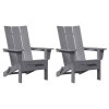 Zahradní lounge nábytek 2 pcs Světle šedá 74.5 x 80.5 x 90cm 3335821