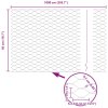 Plot s sloupkem Šedá 0,5 x 10 m Ocel a PVC 3336811
