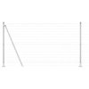Plot s sloupkem Stříbrná 1,2 x 10 m Ocel 3350993