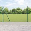 Plotový sloupek. Zelená 25 x 1,4 m (25 mm síť) Ocel a PVC 3353525