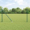 Plot s sloupkem Zelená 1 x 25 m Ocel a PVC 3350594